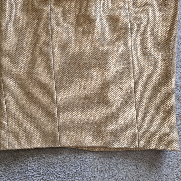 Moschino Cheap and Chic Gold Woven Pencil Skirt size 6 - Picture 4 of 14